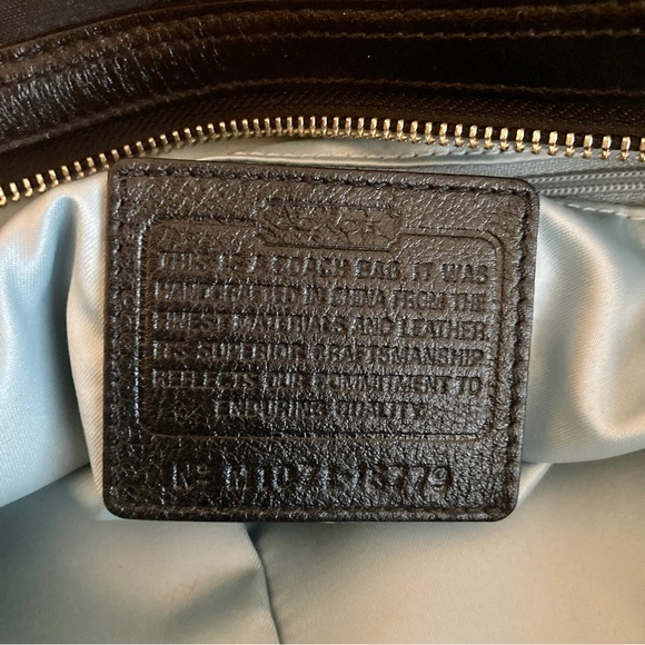 COACH Kirstin Opa satin satchel bag in black - Picture 5 of 6